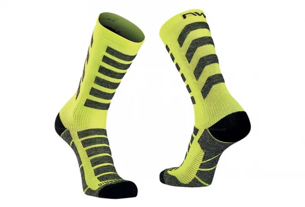 Paire De Chaussettes Northwave Husky Ceramic Jaune Fluo Jaune / Fluo â Image 2