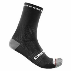 Paire De Chaussettes Castelli Rosso Corsa Pro 15 Noir