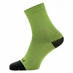 Paire De Chaussettes GORE Wear C3 Dot Mid Jaune Fluo Noir Jaune / Fluo / Noir
