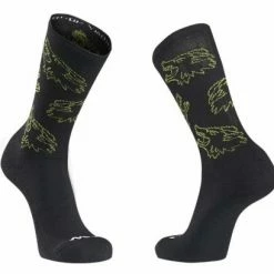 Paire De Chaussettes Northwave Core Sock Noir Vert Noir / Jaune