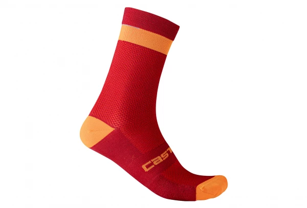Paire De Chaussettes Castelli Alpha 18 Rouge / Orange – Image 2