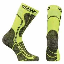 Chaussettes Hiver NORTHWAVE HUSKY CERAMIC TECH Vert Fluo Noir