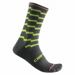 Chaussettes Castelli Unlimited 18 Gris / Jaune