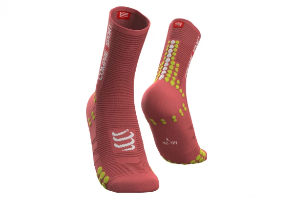 Paire De Chaussettes Compressport Pro Racing V3.0 Bike Blanc – Image 5