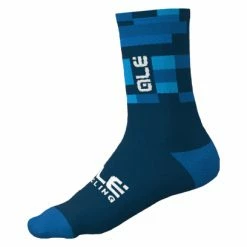 Chaussettes Alé Match Bleu Blanc / Noir