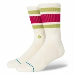 Paire De Chaussettes Stance Boyd St Taupe Beige / Rouge