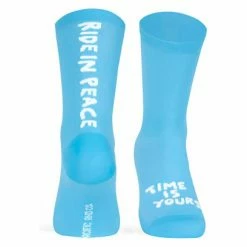 Chaussettes Pacific And Co Ride In Peace Bleu Clair