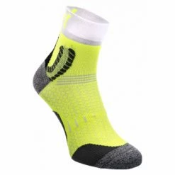 Paire De Chaussettes Running Rafa'l Nairobie Jaune Fluo Blanc