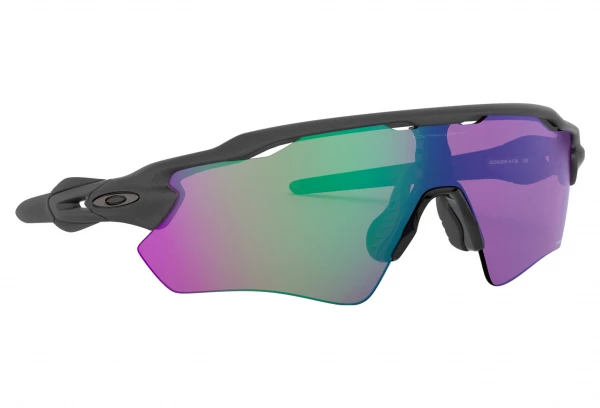 Lunettes Oakley Radar Ev Path Steel / Prizm Road Jade / Ref. OO9208-A138 Noir / Vert / Violet
