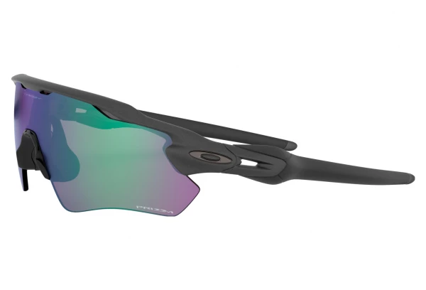 Lunettes Oakley Radar Ev Path Steel / Prizm Road Jade / Ref. OO9208-A138 Noir / Vert / Violet – Image 4