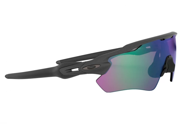 Lunettes Oakley Radar Ev Path Steel / Prizm Road Jade / Ref. OO9208-A138 Noir / Vert / Violet – Image 5
