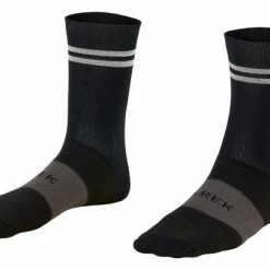Paire De Chaussettes Trek Race Reflective Crew Noir Blanc / Noir