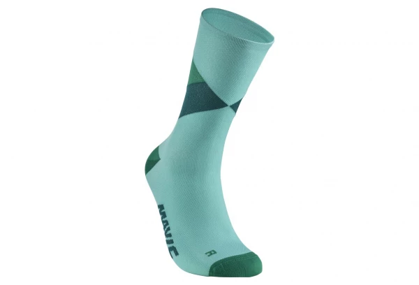 Chaussettes Hautes Mavic Graphic Vert Atlantide Rouge / Rouge