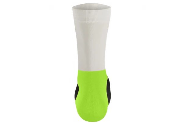 Paire De Chaussettes Santini Bengal High Profile Blanc / Vert Fluo Jaune – Image 2