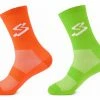 Lot De 2 Paires Chaussettes Spiuk Top Ten Multicouleur Noir