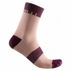 Chaussettes Castelli Velocissima 12 Orange / Bordeaux