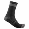 Paire De Chaussettes Castelli Alpha 18 Noir / Gris