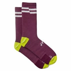 Paire De Chaussettes MAAP Emblem Sock Burgundy Violet