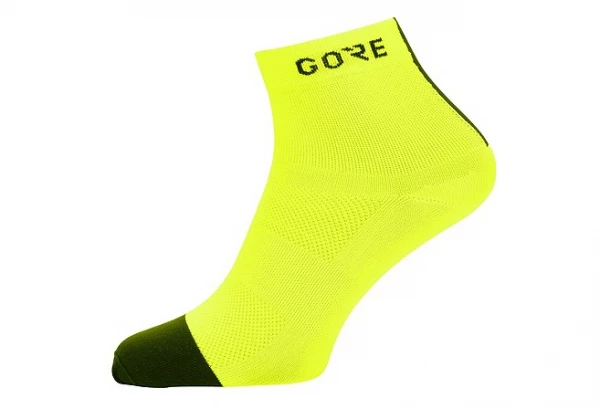Gore Wear Chaussettes GORE M Light Mid Jaune Fluo/Noir