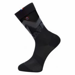 Rafa'l Paire De Chaussettes Rafal Big Logo Noir Gris Anthracite Noir / Rouge