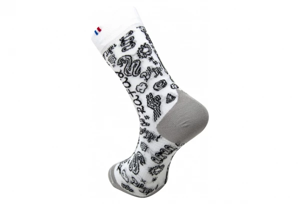 Chaussettes Rafa'l Funny Graffiti / Blanc – Image 2