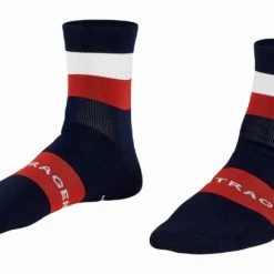Chaussettes Bontrager Race Quarter Deep Dark Bleu Noir / Blanc