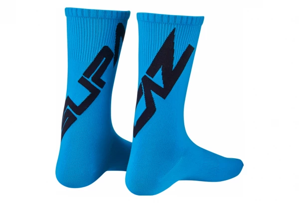 Paire De Chaussettes Supacaz SupaSox Straight Up SL Blanche Jaune / Noir – Image 2