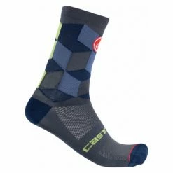 Paire De Chaussettes Castelli Unlimited 15 Bleu Dark Steel