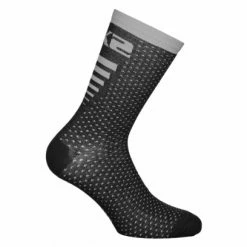 Six2 Chaussettes Mi-Hautes Sixs Arrow Merinos Gris / Noir