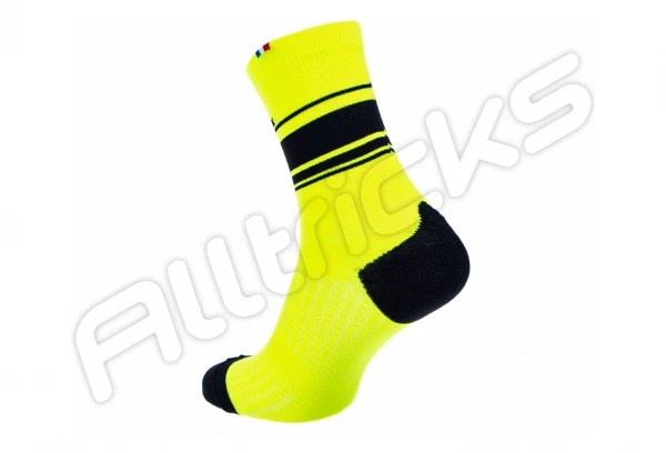 Rafa'l Chaussettes RAFAL TIGE HAUTE BOA Black Yellow Fluo – Image 3