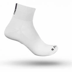 Chaussettes GripGrab Lightweight SL Short Blanc Orange / Fluo