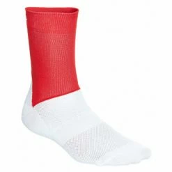 Paire De Chaussettes Poc Essential Road Rouge Prismane Blanc Hydrogen Orange / Blanc