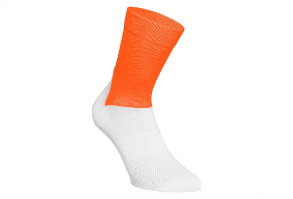 Paire De Chaussettes Poc Essential Road Rouge Prismane Blanc Hydrogen Orange / Blanc â Image 3