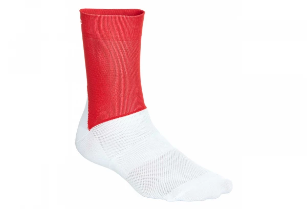 Paire De Chaussettes Poc Essential Road Rouge Prismane Blanc Hydrogen Orange / Blanc â Image 5