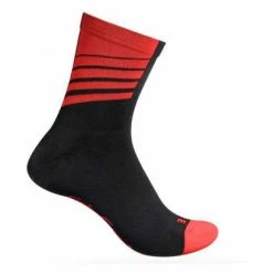 Chaussettes GripGrab Racing Stripes Rouge