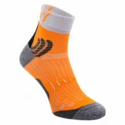 Paire De Chaussettes Running Rafa'l Nairobie Orange Fluo Blanc Rouge