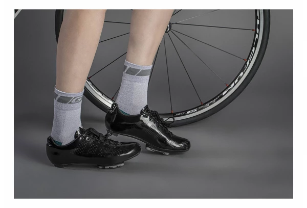 Paire De Chaussettes Femme GripGrab Classic Gris Vert – Image 3