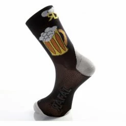 Paire De Chaussette RAFA'L Carbone COMMUNITY Binouse Noir Jaune Gris