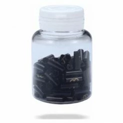 Lot De 100 Butées De Gaine BBB CableEnd S-AL Workshop Alu 4mm Noir