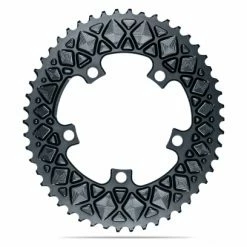 Plateau Ovale AbsoluteBlack Premium Oval Chainring 110/5 BCD Pour Shimano 11 V Gris