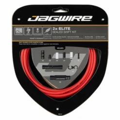 Kit Câbles Et Gaine Jagwire 2x Elite Sealed Shift Kit Rouge