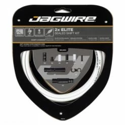 Kit Câbles Et Gaine Jagwire 2x Elite Sealed Shift Kit Blanc