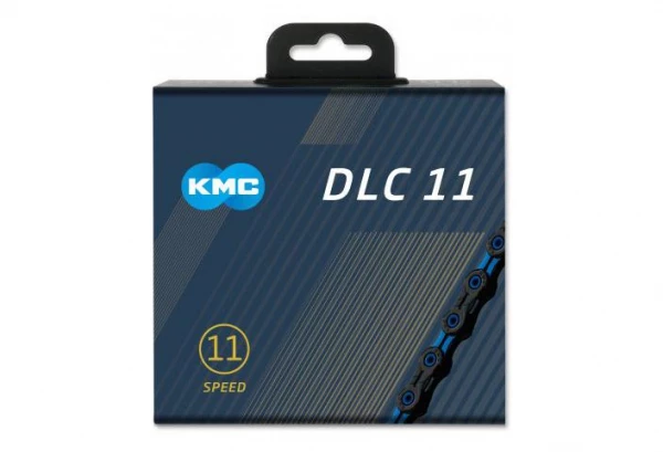 Chaine KMC DLC11 118 Maillons 11V Noir/Bleu â Image 2