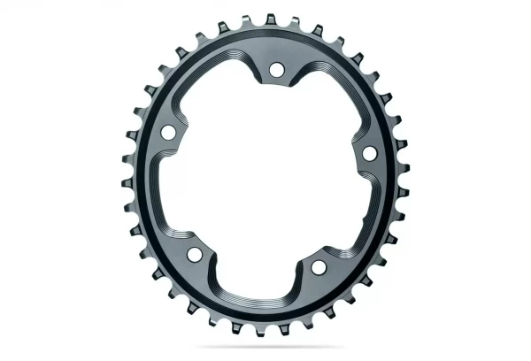 Plateau Narrow Wide AbsoluteBlack CX 1X Oval 110/5 BCD N/W Traction Chainring 12 V Gris