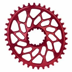 Plateau Ovale Narrow Wide AbsoluteBlack CX Direct Mount Premium Pour Manivelles Sram 12 V Rouge