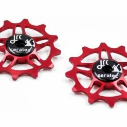 Paire De Galets JRC Components Jockey 12T Pour Sram Force / Red AXS Rouge