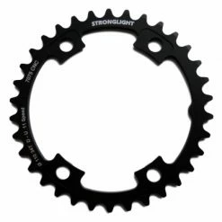 Plateau Intérieur Stronglight Shimano Dura Ace Di2 FC-9000/Ultegra FC-6800/FC-5800 4x110 PCD 2x11V Noir