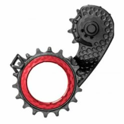 Chape De Dérailleur Hollowcage AbsoluteBlack Pour Ultegra / Dura Ace 11 V Rouge