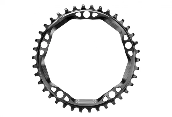 Plateau Narrow Wide AbsoluteBlack CX Round 130 BCD Chainrings Noir