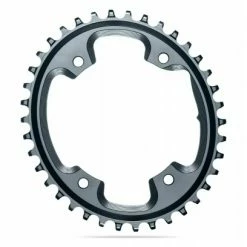 Plateau Narrow Wide AbsoluteBlack CX 1X Oval 110/4 BCD N/W Traction Chainring 12 V Gris